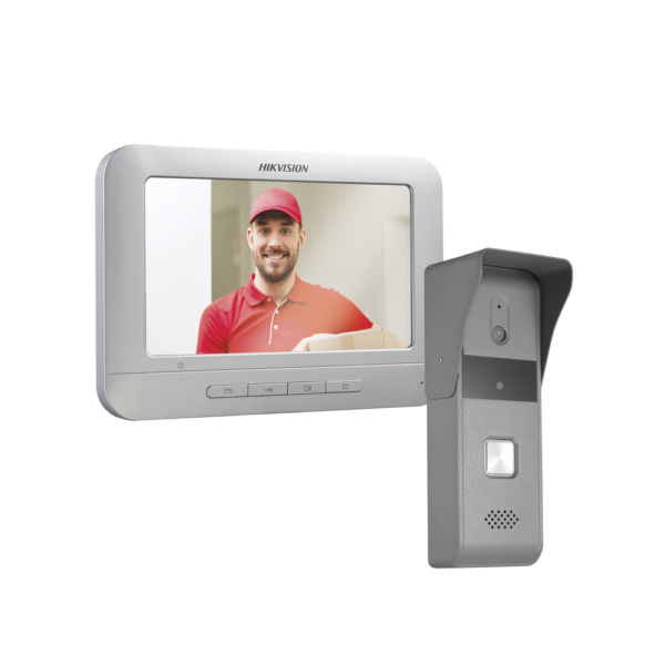 Kit de Videoportero Analógico con Pantalla LCD a Color de 7" / Frente de Calle para Exterior IP65 / Salida de Relevador
